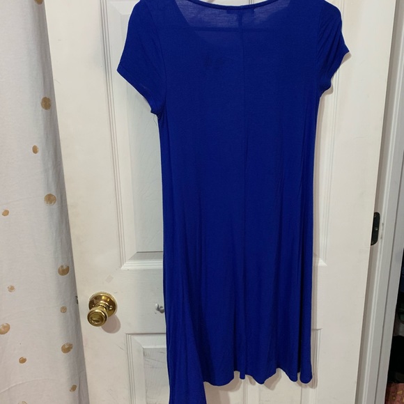 Love, Fire Bright Blue T-Shirt Dress - Picture 5 of 6
